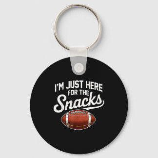 Llavero Aquí por los snacks fútbol americano mujeres diver