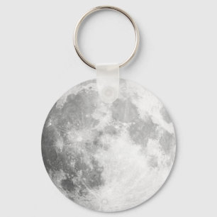 Llavero Aquí Viene La Cadena De Teclas Del Botón Luna/Luna