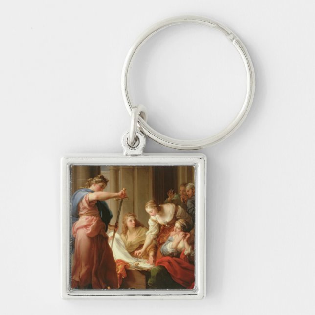 Llavero Aquiles en la corte de rey Lycomedes con su D (Frente)