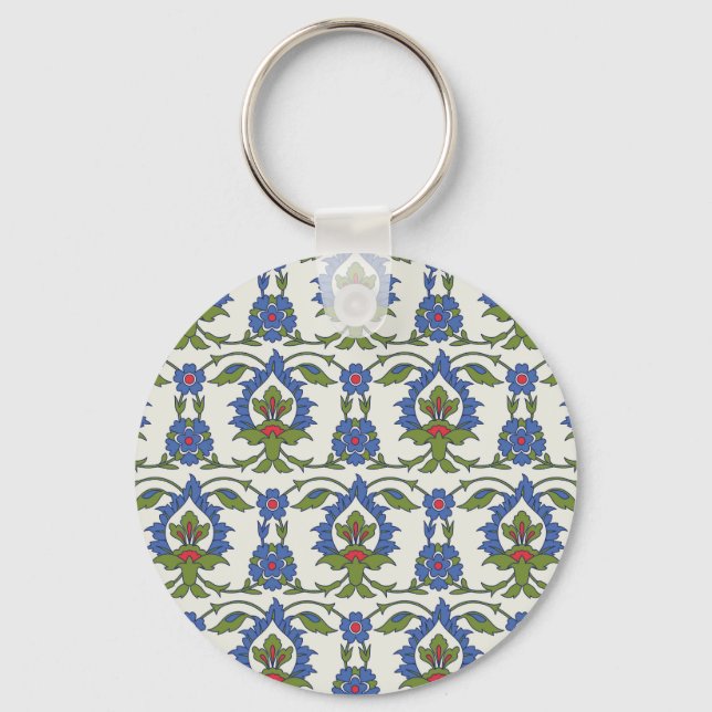 Llavero Árabe Tradicional: Iznik Tile Seamless. (Anverso)