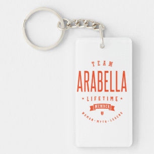 Llavero Arabella Nombre Personalizado Regalo de Cumpleaños