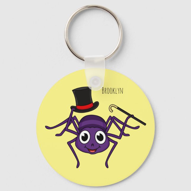 Llavero Araña cortada en el personalizado del sombrero sup (Anverso)