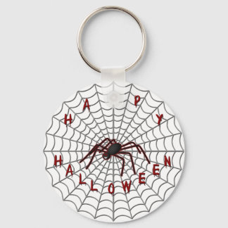 Llavero Araña negra en la cadena de claves web