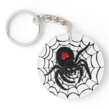 Araña negra en la web