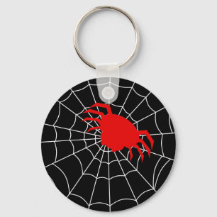Llavero Araña simple en una cadena de claves web