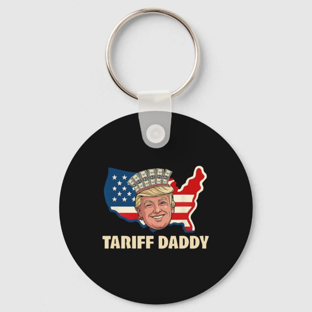 Llavero Arancel papi divertido Trump  (Anverso)