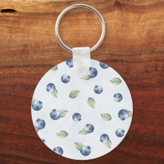 Llavero Arándanos Azules Fruta   (Anverso)