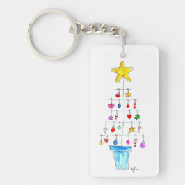 Llavero Árbol Alegre y Brillante