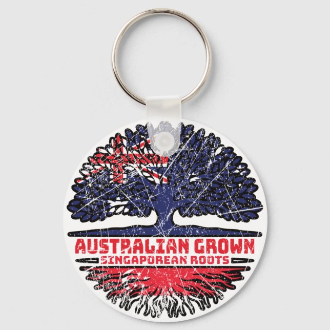 Llavero Árbol australiano de Singapur (Anverso)