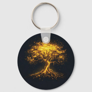 Llavero Árbol brillante de la vida - místico y encantador
