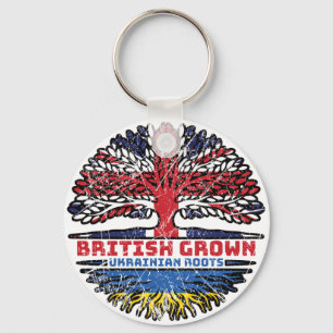 Llavero Árbol británico ucraniano del Reino Unido