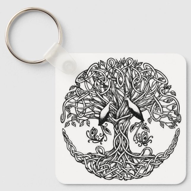 Llavero árbol celta de cadena de claves (Anverso)