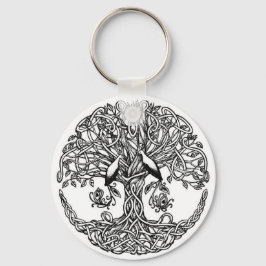 Llavero árbol celta de cadena de claves