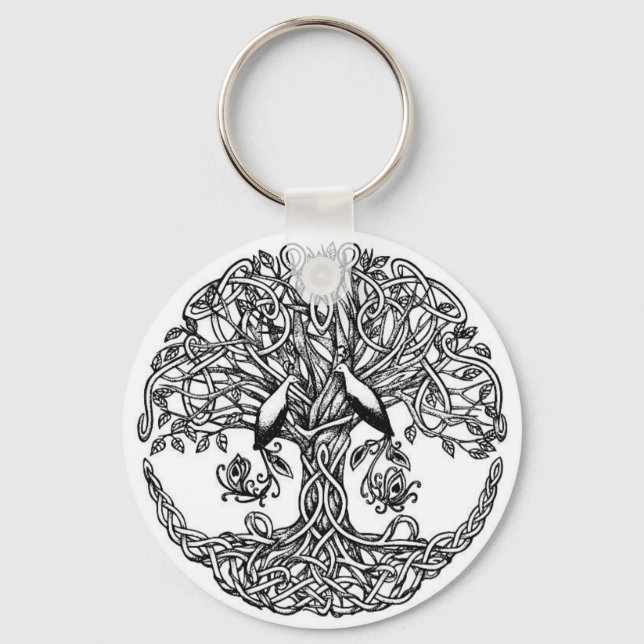 Llavero árbol celta de cadena de claves (Anverso)