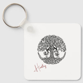 Llavero árbol celta de cadena de claves