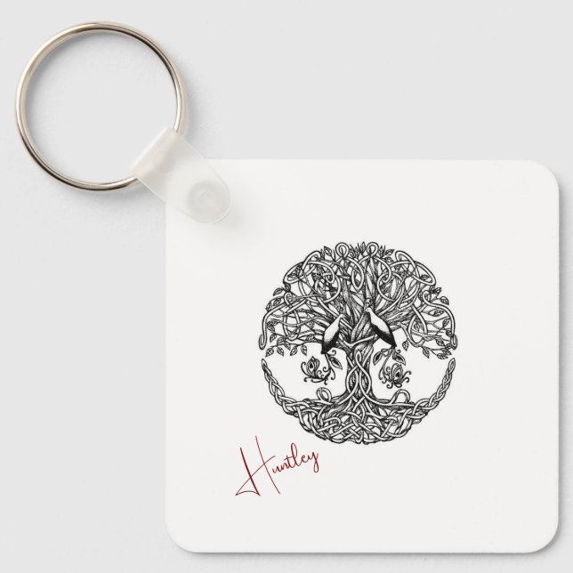 Llavero árbol celta de cadena de claves (Anverso)