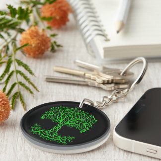 Llavero Árbol Celta Verde De La Vida