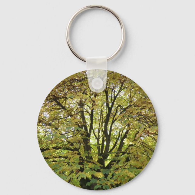 Llavero Árbol de castaño de caballo de otoño (Anverso)