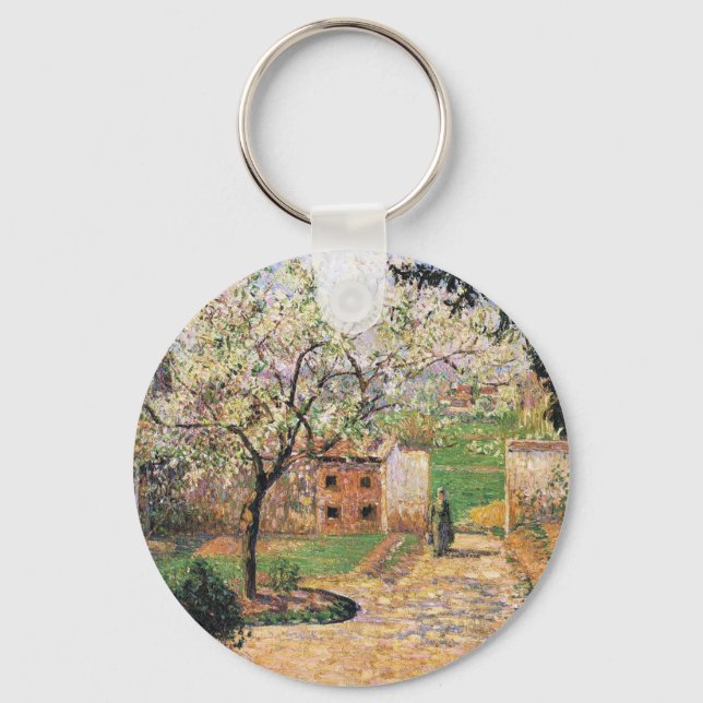 Llavero Árbol de ciruelas, Eragny Camille Pissarro (Anverso)