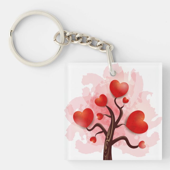 Llavero Árbol de corazones (Frente)