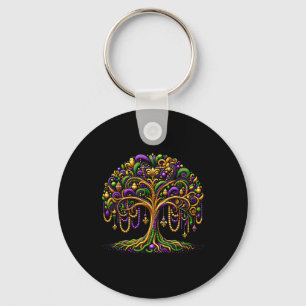 Llavero Árbol de Cuentas de Mardi Gras Fiesta de Nueva Orl