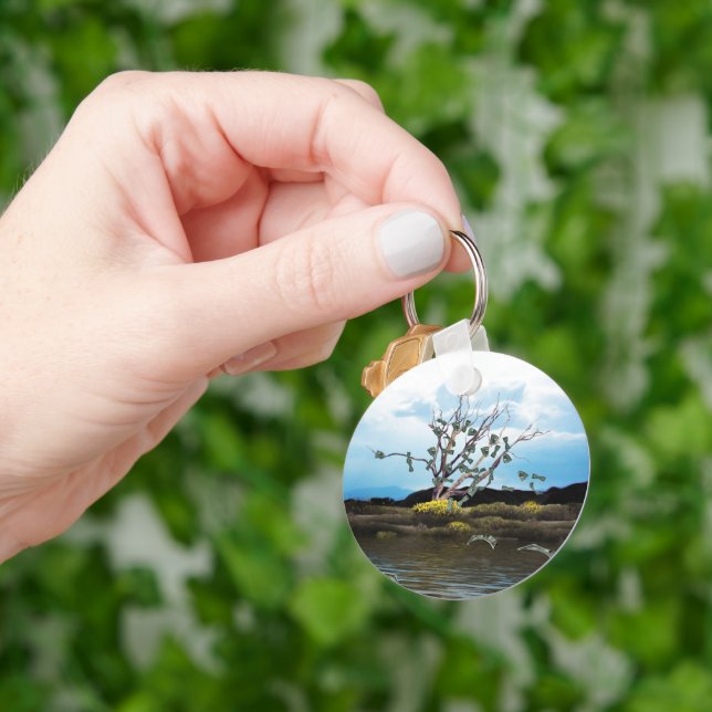 Llavero Árbol de Dinero Con Billetes de Dólar (Mano)