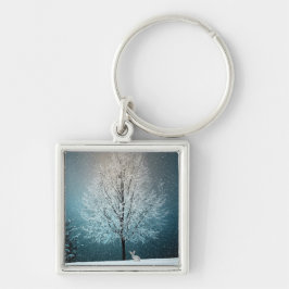 Llavero Árbol de escarcha por la noche