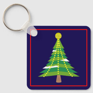 Llavero Árbol de Invierno de Navidad con Luces-15044