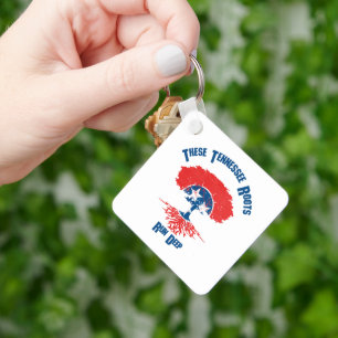 Llavero Árbol de la bandera de raíces de Tennessee