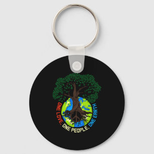 Llavero Árbol de la Paz Amor Protección Ambiental Tierra D