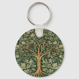 Llavero Árbol de la Vida Vintage Pre-Rafaelita de William