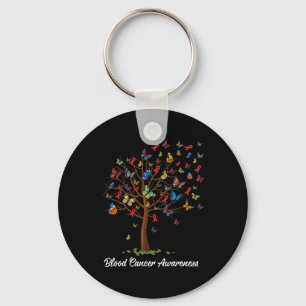 Llavero Árbol de mariposa Hermoso Cáncer de Sangre de Cint