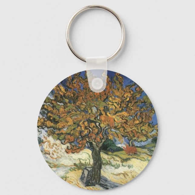 Llavero Árbol de moras por van Gogh (Anverso)