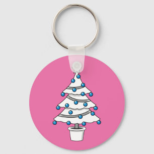 Llavero Árbol de Navidad Blanco