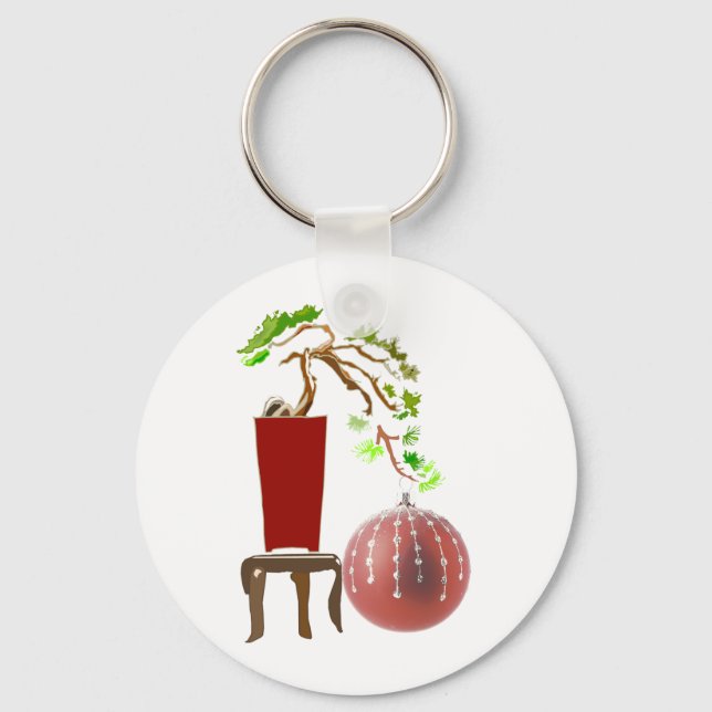 Llavero Árbol de Navidad Bonsái (Anverso)