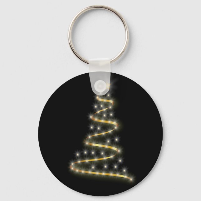 Llavero Árbol de navidad brillante (Anverso)