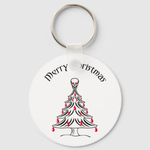 Llavero Árbol de Navidad con cráneo