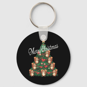 Llavero Árbol de navidad de ardilla