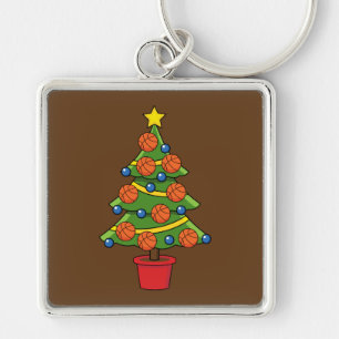 Llavero Árbol de Navidad de Baloncesto