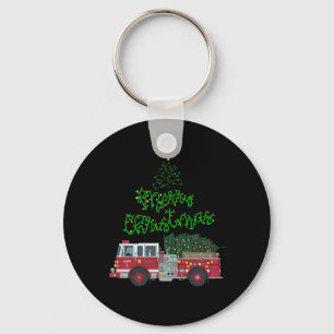 Llavero Árbol de navidad de bomberos de Navidad enciende a