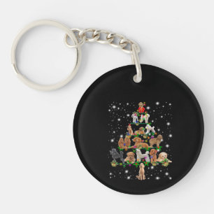 Llavero Árbol de Navidad de canapé cubierto por linterna