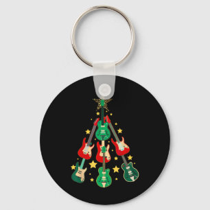 Llavero Árbol de Navidad de guitarra genial para amantes d