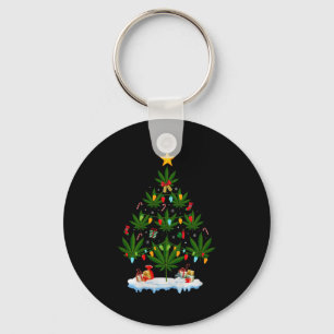 Llavero Árbol de Navidad de hoja mala hierba Xmas Premium