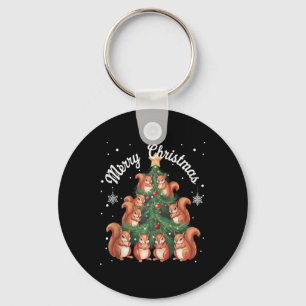 Llavero Árbol De Navidad De La Ardilla De La Ardilla De La