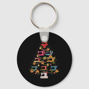 Llavero Árbol de Navidad de máquina de coser