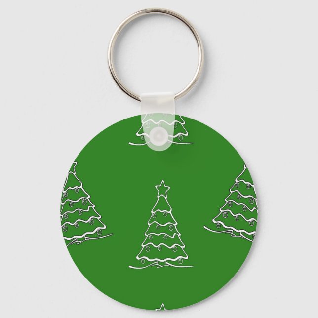 Llavero Árbol de Navidad en verde (Anverso)