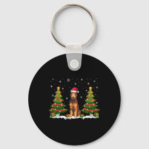 Llavero Árbol de Navidad enciende perro lobo irlandés Sant