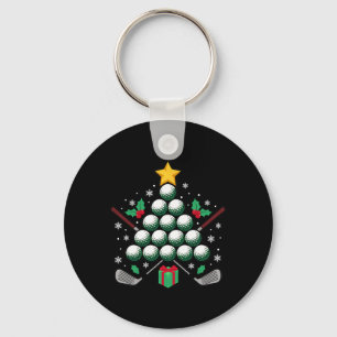 Llavero Árbol de Navidad Equipo de Pelota de Golf Deporte