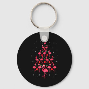 Llavero Árbol de Navidad Flamingo Rosa Flamingos Lindos Na