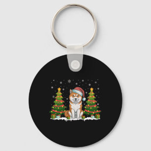 Llavero Árbol de navidad ilumina a los Navidades Akita Inu